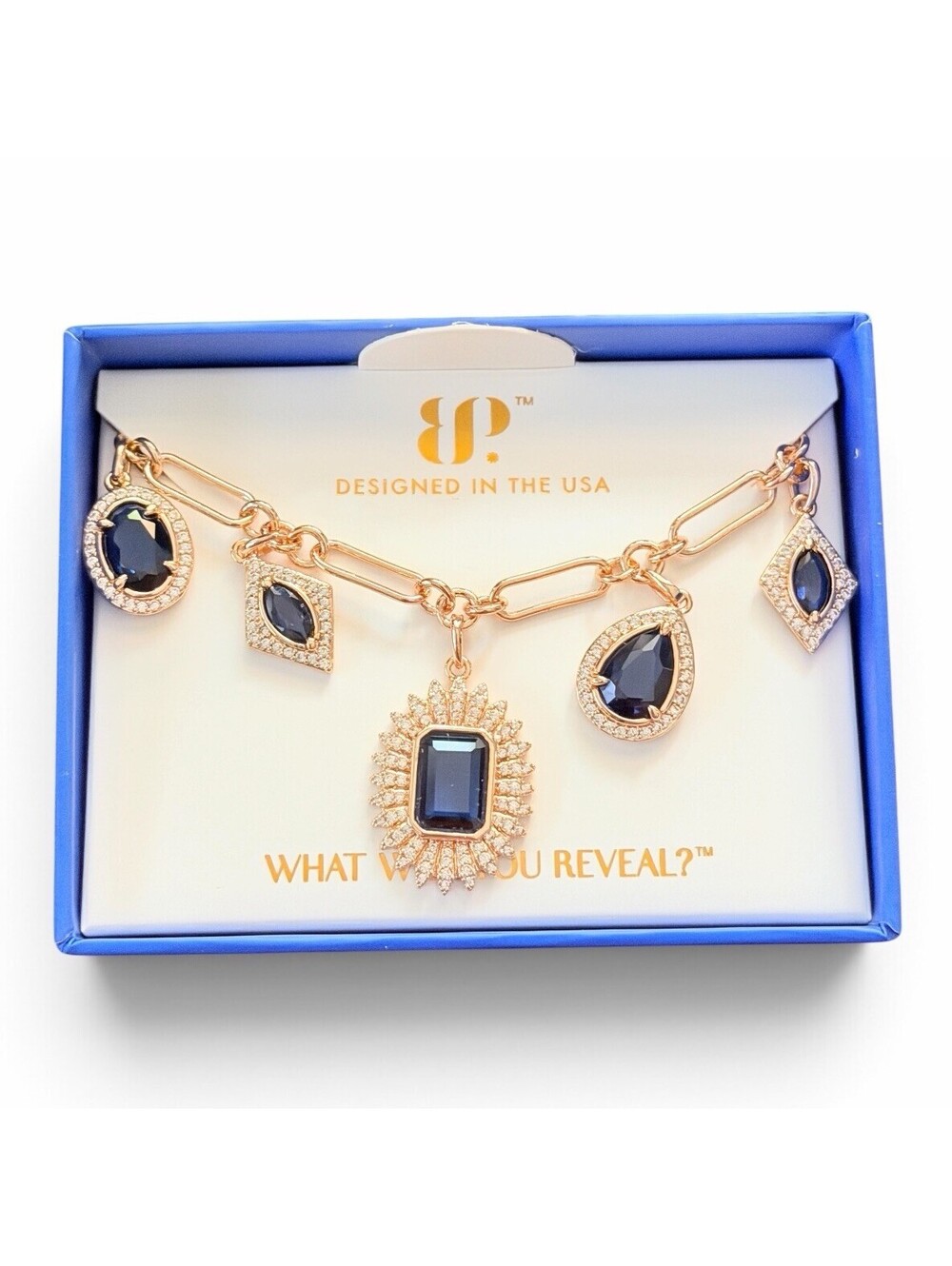 Bomb Party September RARE UNICORN NK94422 Lab Created Sapphire Rose Gold